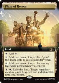 Plaza of Heroes (Extended Art) - Commander: Marvel Super Heroes - Magic: The Gathering card