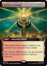Radiant Summit (Extended Art) - Commander: Marvel Super Heroes - Magic: The Gathering card