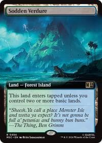 Sodden Verdure (Extended Art) - Commander: Marvel Super Heroes - Magic: The Gathering card