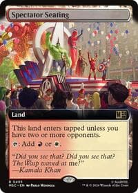 Spectator Seating (Extended Art) - Commander: Marvel Super Heroes - Magic: The Gathering card