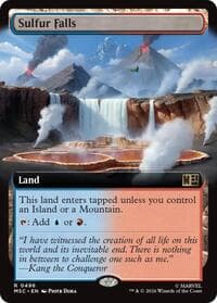 Sulfur Falls (Extended Art) - Commander: Marvel Super Heroes - Magic: The Gathering card
