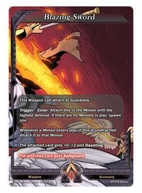 Blazing Sword - The Vault Trials - Alpha Clash card