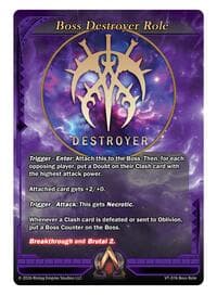 Boss Destroyer Role Card - The Vault Trials - Alpha Clash card