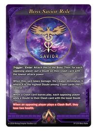Boss Savior Role Card - The Vault Trials - Alpha Clash card