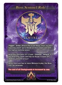 Boss Sentinel Role Card - The Vault Trials - Alpha Clash card