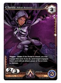Clarity, Silent Assassin - The Vault Trials - Alpha Clash card