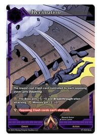 Decimation - The Vault Trials - Alpha Clash card