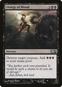 Liturgy of Blood - Magic 2014 (M14) - Magic: The Gathering card