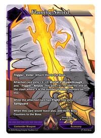 Flaming Sword - The Vault Trials - Alpha Clash card