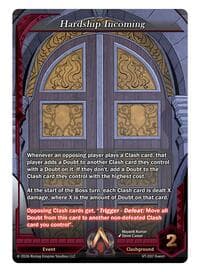 Hardship Incoming - The Vault Trials - Alpha Clash card
