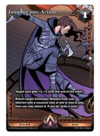 Jumping into Action - The Vault Trials - Alpha Clash card