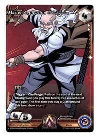Master Zephyrion, Critical Timing - The Vault Trials - Alpha Clash card