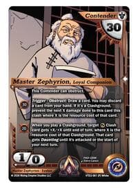 Master Zephyrion, Loyal Companion - The Vault Trials - Alpha Clash card