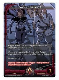 No Turning Back - The Vault Trials - Alpha Clash card