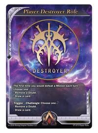 Player Destroyer Role Card - The Vault Trials - Alpha Clash card