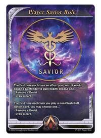 Player Savior Role Card - The Vault Trials - Alpha Clash card