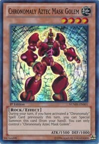 Chronomaly Aztec Mask Golem - Number Hunters - YuGiOh card