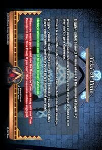 Trial of Time - The Vault Trials - Alpha Clash card