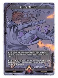 Uncertainty - The Vault Trials - Alpha Clash card