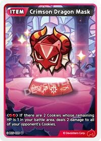 Crimson Dragon Mask - Arena of Glory - CookieRun: Braverse TCG card