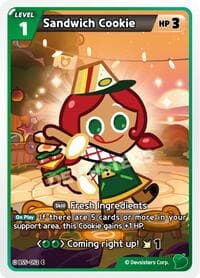 Sandwich Cookie (052) - Arena of Glory - CookieRun: Braverse TCG card