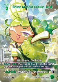 Shine Muscat Cookie (SSR) - Arena of Glory - CookieRun: Braverse TCG card