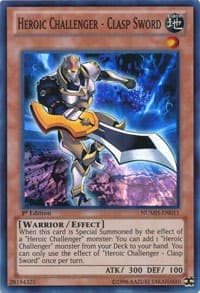 Heroic Challenger - Clasp Sword - Number Hunters - YuGiOh card