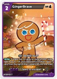 GingerBrave (101) - Arena of Glory - CookieRun: Braverse TCG card