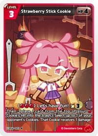 Strawberry Stick Cookie (003) - Arena of Glory - CookieRun: Braverse TCG card