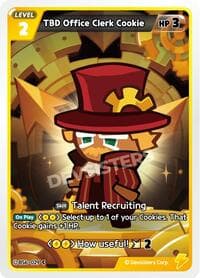 TBD Office Clerk Cookie - Arena of Glory - CookieRun: Braverse TCG card