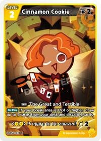 Cinnamon Cookie - Arena of Glory - CookieRun: Braverse TCG card