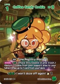 Coffee Candy Cookie (057) (SEC) - Arena of Glory - CookieRun: Braverse TCG card