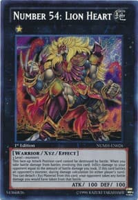 Number 54: Lion Heart - Number Hunters - YuGiOh card