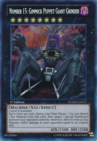Number 15: Gimmick Puppet Giant Grinder - Number Hunters - YuGiOh card