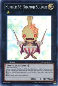 Number 63: Shamoji Soldier - Number Hunters - YuGiOh card