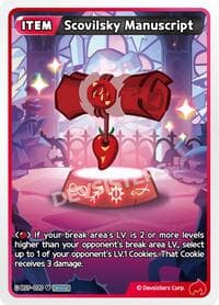 Scovilsky Manuscript - Arena of Glory - CookieRun: Braverse TCG card