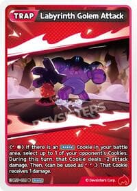 Labyrinth Golem Attack - Arena of Glory - CookieRun: Braverse TCG card