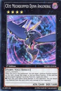 CXyz Mechquipped Djinn Angeneral - Number Hunters - YuGiOh card