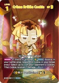 Creme Brulee Cookie (SEC) - Arena of Glory - CookieRun: Braverse TCG card