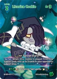 Licorice Cookie (SEC) - Arena of Glory - CookieRun: Braverse TCG card