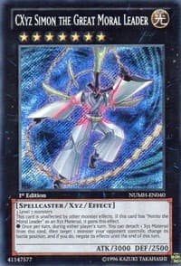 CXyz Simon the Great Moral Leader - Number Hunters - YuGiOh card