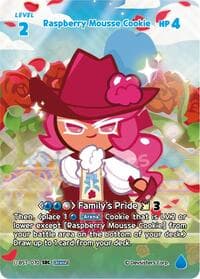 Raspberry Mousse Cookie (SEC) - Arena of Glory - CookieRun: Braverse TCG card