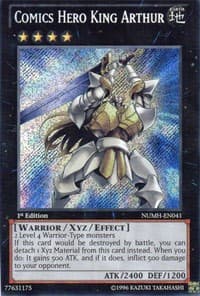 Comics Hero King Arthur - Number Hunters - YuGiOh card