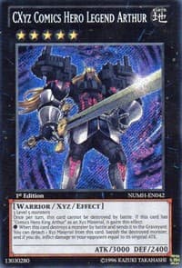 CXyz Comics Hero Legend Arthur - Number Hunters - YuGiOh card