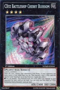 CXyz Battleship Cherry Blossom - Number Hunters - YuGiOh card