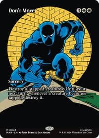 Don't Move (Borderless) - Marvel Universe Eternal-Legal - Magic: The Gathering card