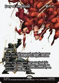 Fury of the Horde (Borderless) - Marvel Universe Eternal-Legal - Magic: The Gathering card