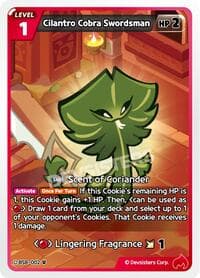 Cilantro Cobra Swordsman - A Game of Truth and Deceit - CookieRun: Braverse TCG card