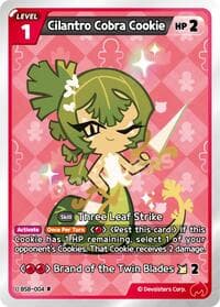 Cilantro Cobra Cookie - A Game of Truth and Deceit - CookieRun: Braverse TCG card