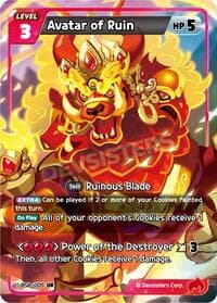 Avatar of Ruin - A Game of Truth and Deceit - CookieRun: Braverse TCG card